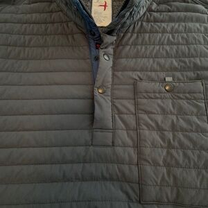 Men's Quilted Gray Puffer Jacket